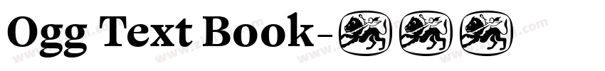 Ogg Text Book字体转换